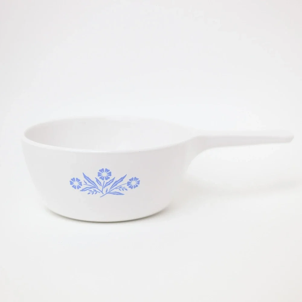 Vintage Corning Ware Saucepan P-81-B Blue Cornflower White 1‎ Pint Skillet MCM